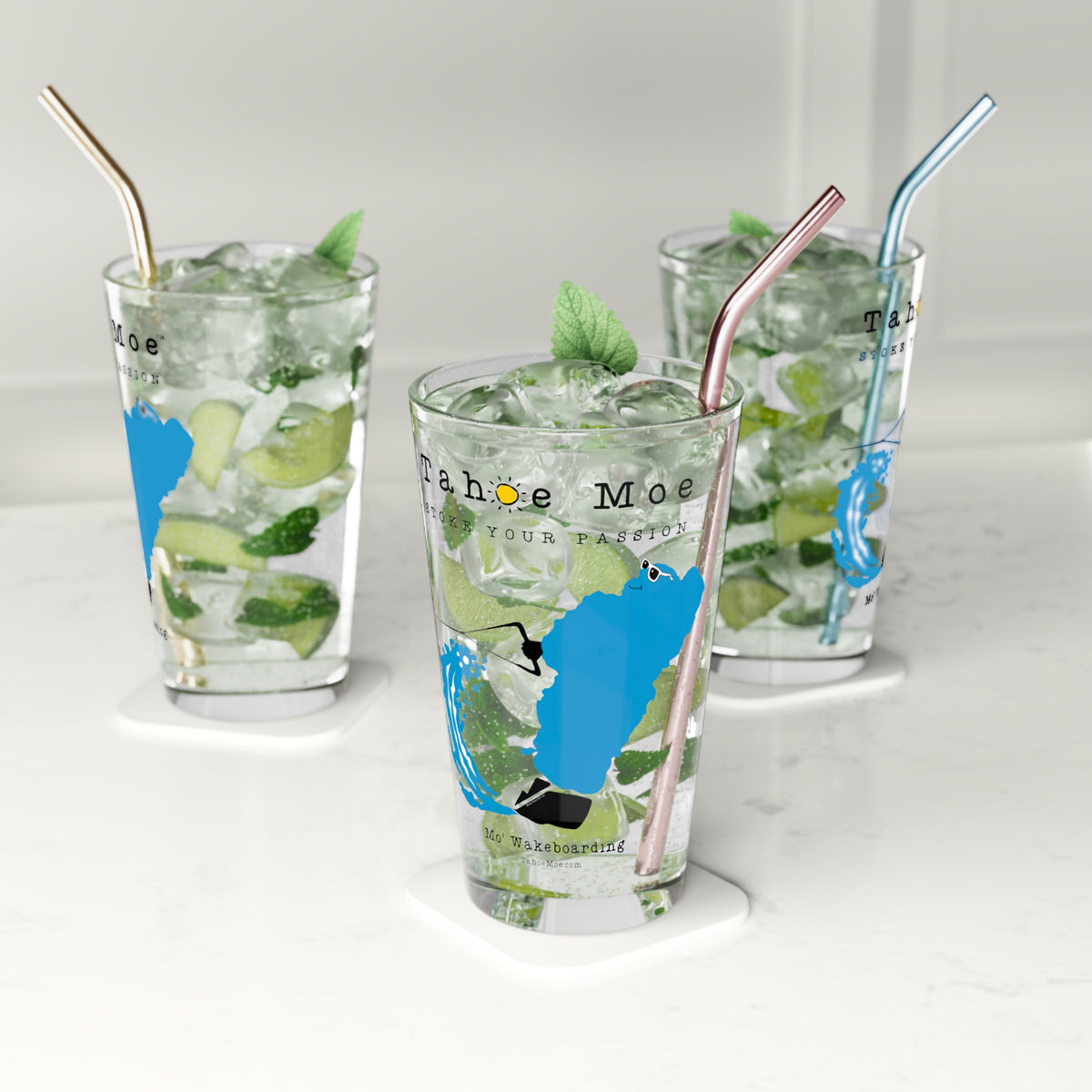 Mo' Wakeboarding - Pint Glass, 16oz