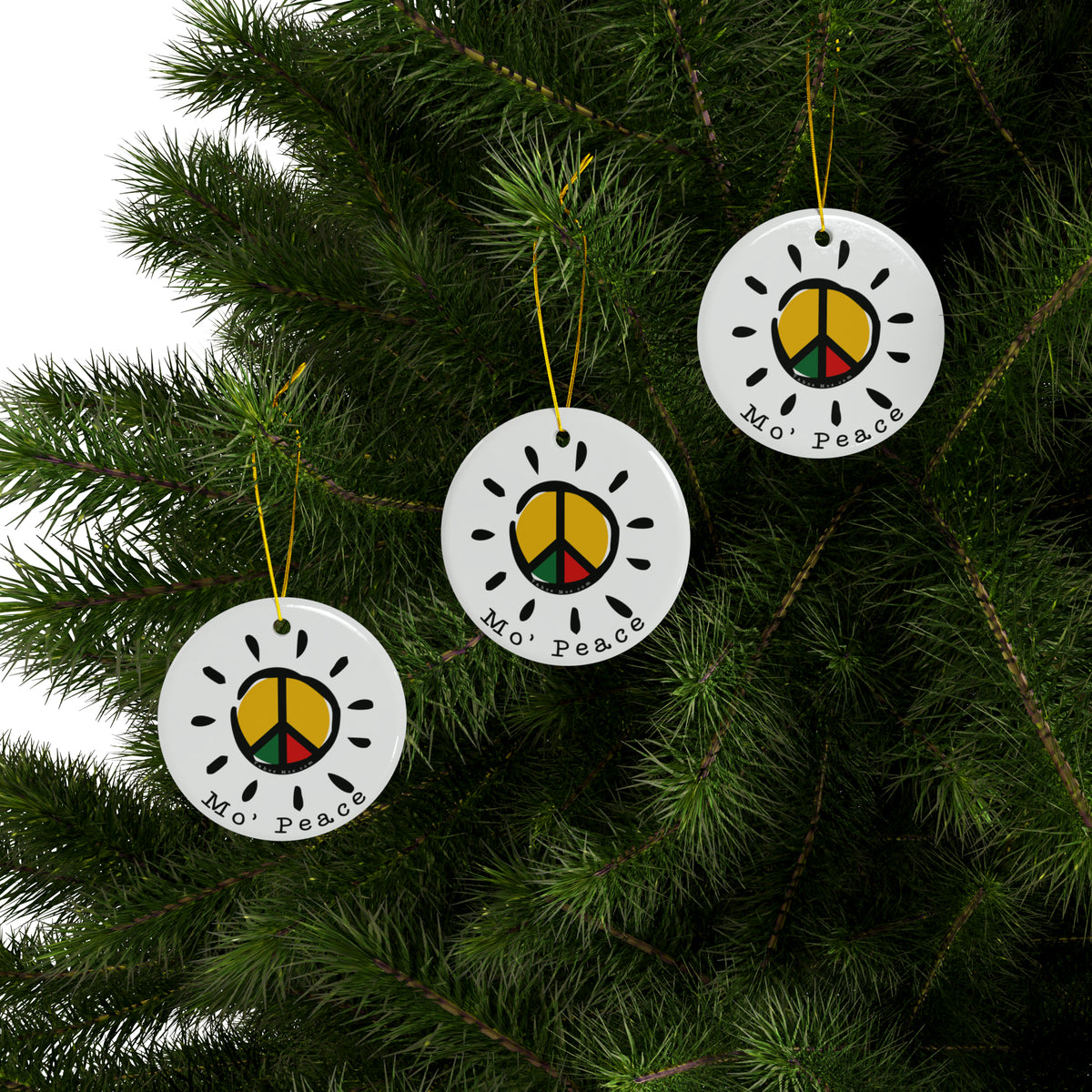 Mo' Peace - Ornament (Red & Green) (1pc, 3pcs, 5pcs, 10pcs)