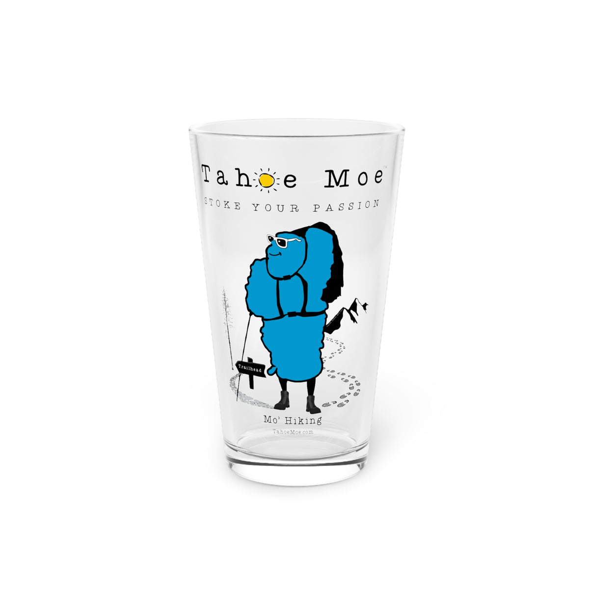 Mo' Hiking - Pint Glass, 16oz
