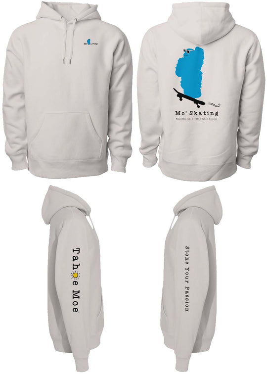 Mo' Skating - Ultra-Heavyweight Cross Grain Hoodie (Design on Back)