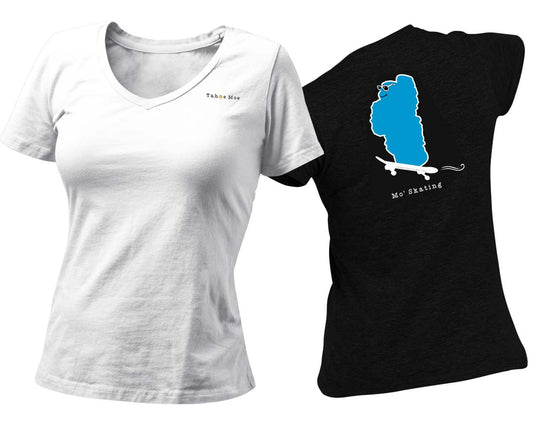 Mo' Skating - Womens Deep V Neck