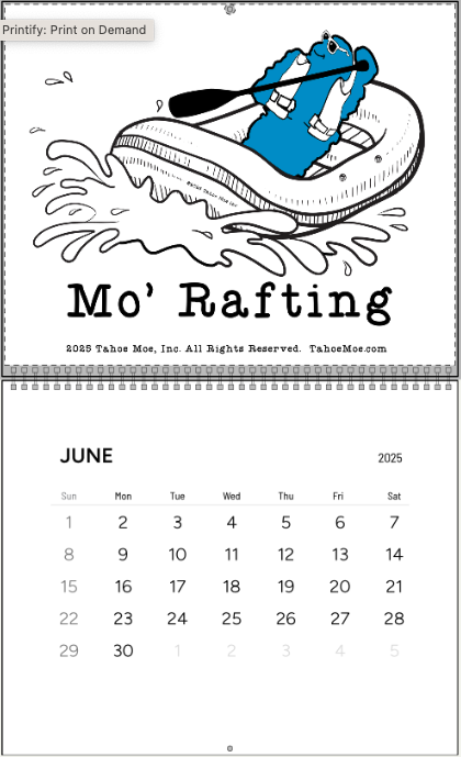Tahoe Moe - Adventure Sports Calendar 2026