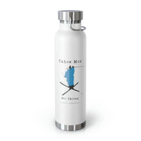 Mo' Skiing - Premium Copper Insulated  Bottle, 22oz