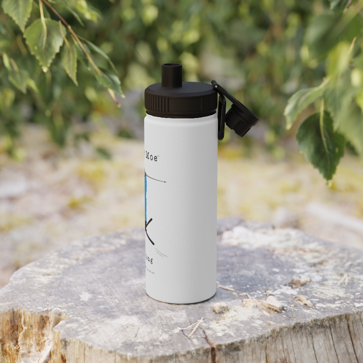 Mo' Skiing - Water Bottle (Sports Lid)