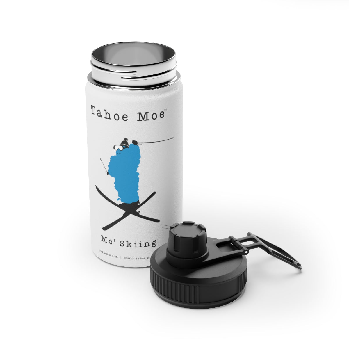 Mo' Skiing - Water Bottle (Sports Lid)