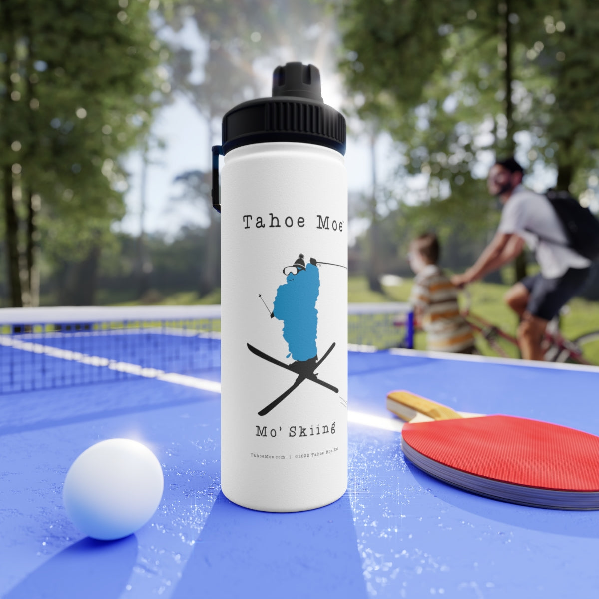 Mo' Skiing - Water Bottle (Sports Lid)