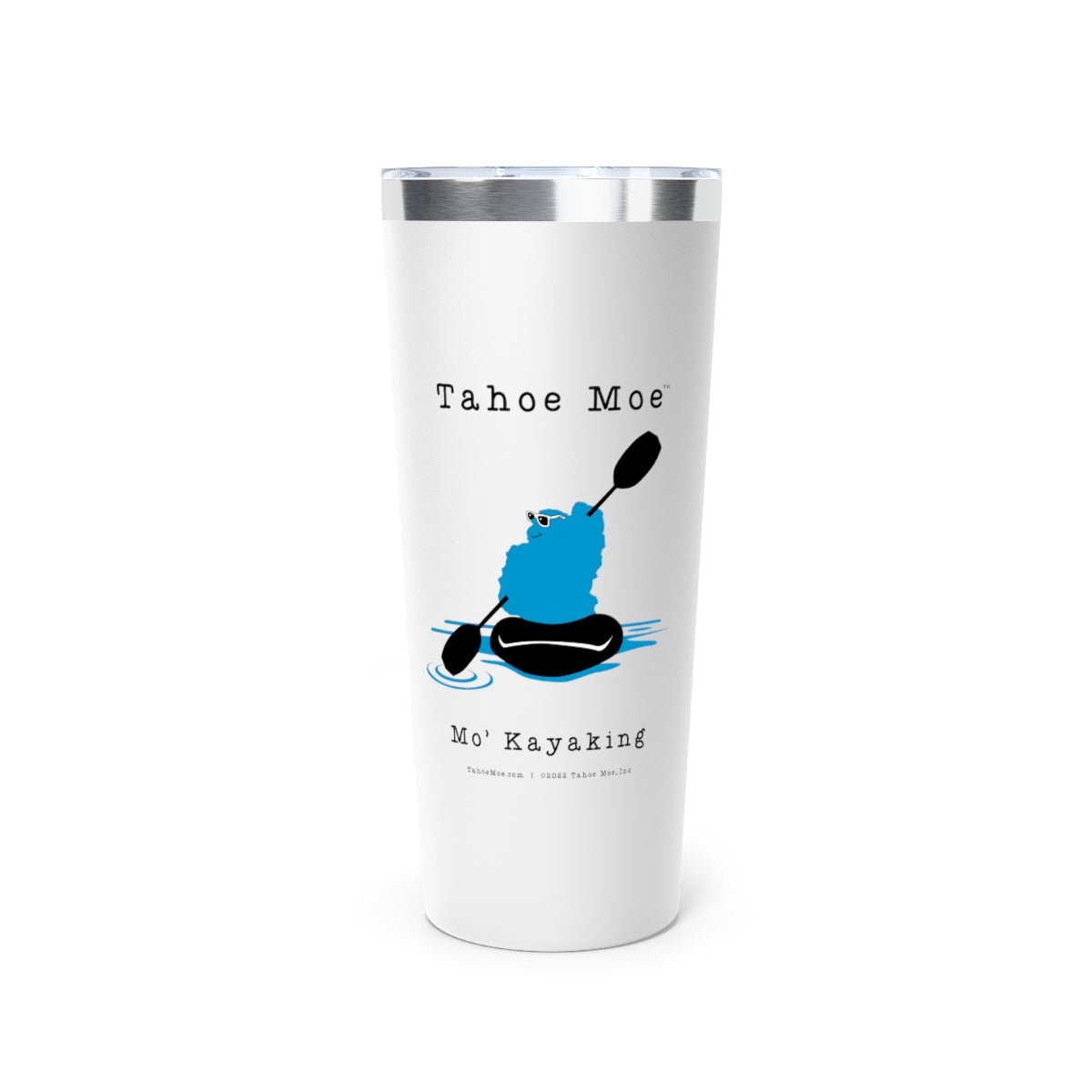 Mo' Kayaking - Copper Vacuum Insulated Tumbler, 22oz - Tahoe Moe