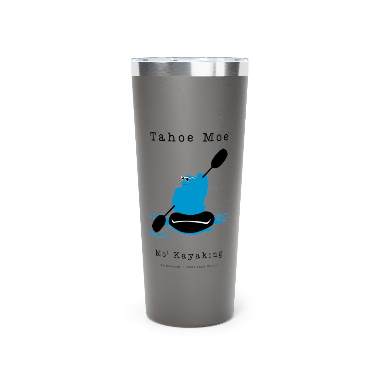 Mo' Kayaking - Copper Vacuum Insulated Tumbler, 22oz - Tahoe Moe
